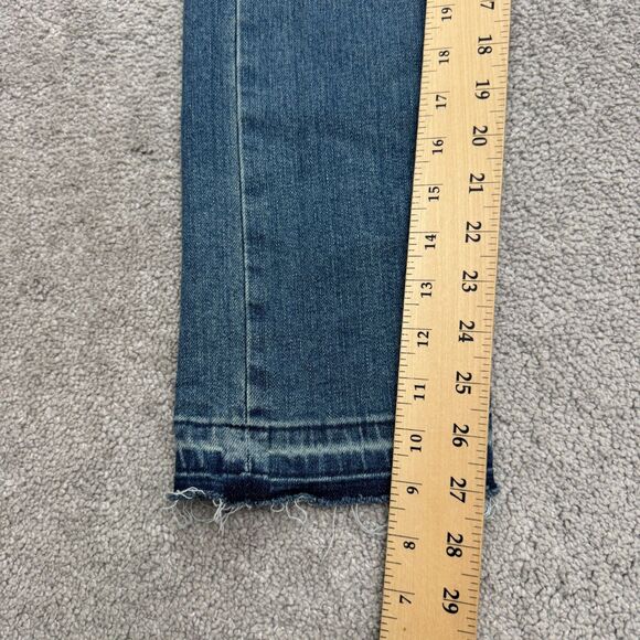 Levi's Premium Wedgie Straight Leg Button Fly Denim Jeans Womens 25 High Rise - Picture 10 of 16